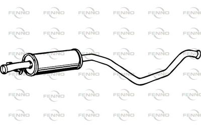 P5373 FENNO Средний глушитель выхлопных газов