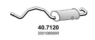 407120 ASSO Глушитель выхлопных газов конечный