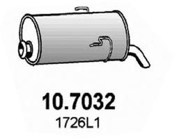 107032 ASSO Глушитель выхлопных газов конечный