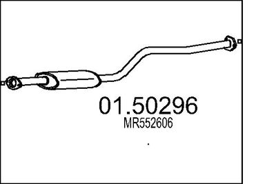 0150296 MTS Средний глушитель выхлопных газов