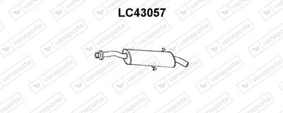 LC43057 VENEPORTE Глушитель выхлопных газов конечный