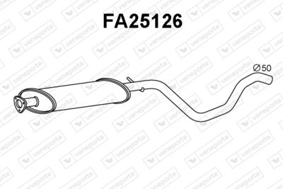 FA25126 VENEPORTE Глушитель выхлопных газов конечный