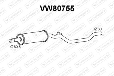 VW80755 VENEPORTE Предглушитель выхлопных газов