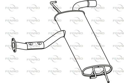 P2967 FENNO Глушитель выхлопных газов конечный