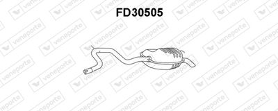 FD30505 VENEPORTE Глушитель выхлопных газов конечный