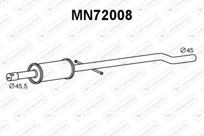 MN72008 VENEPORTE Предглушитель выхлопных газов