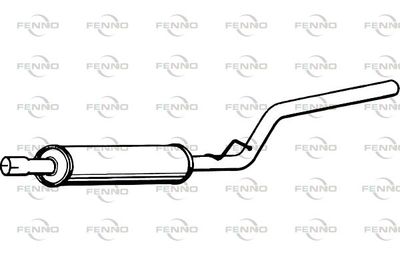 P7134 FENNO Средний глушитель выхлопных газов