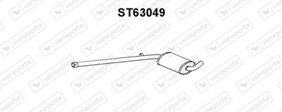 ST63049 VENEPORTE Предглушитель выхлопных газов