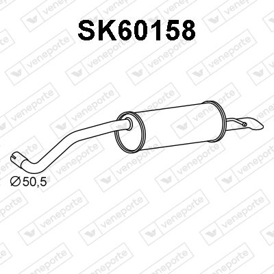 SK60158 VENEPORTE Глушитель выхлопных газов конечный