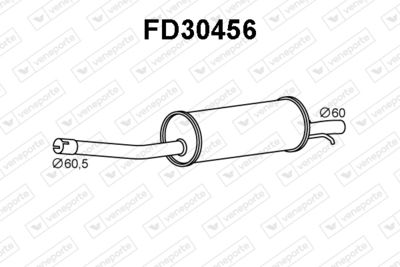 FD30456 VENEPORTE Глушитель выхлопных газов конечный