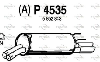 P4535 FENNO Глушитель выхлопных газов конечный