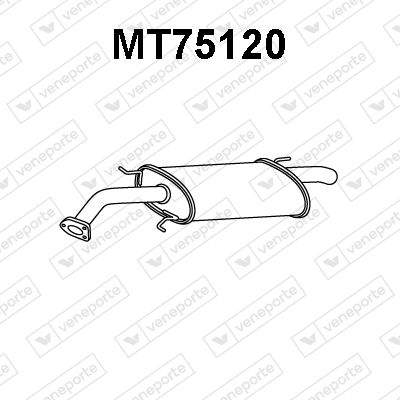 MT75120 VENEPORTE Глушитель выхлопных газов конечный