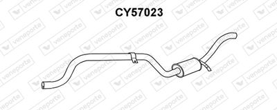 CY57023 VENEPORTE Глушитель выхлопных газов конечный