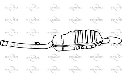 P11028 FENNO Глушитель выхлопных газов конечный