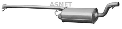 07153 ASMET Средний глушитель выхлопных газов