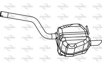 P5760 FENNO Глушитель выхлопных газов конечный