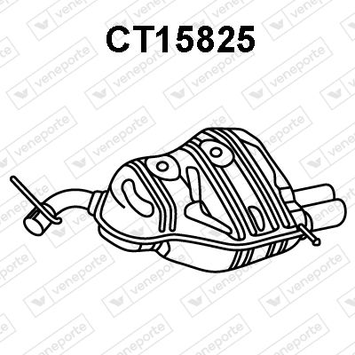 CT15825 VENEPORTE Глушитель выхлопных газов конечный