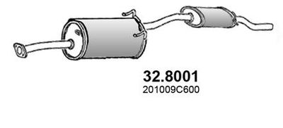 328001 ASSO Средний  конечный глушитель ОГ