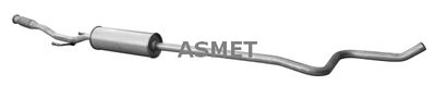 09115 ASMET Средний глушитель выхлопных газов
