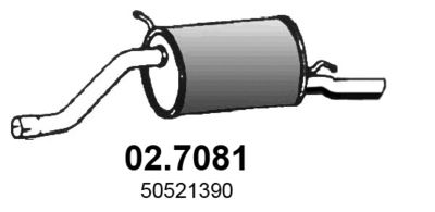 027081 ASSO Глушитель выхлопных газов конечный
