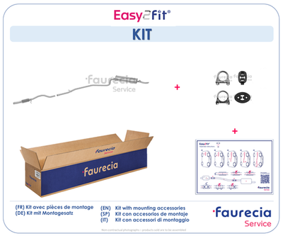 FS25587 Faurecia Глушитель выхлопных газов конечный