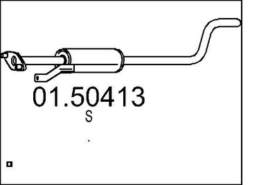 0150413 MTS Средний глушитель выхлопных газов