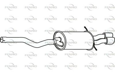 P30609 FENNO Глушитель выхлопных газов конечный