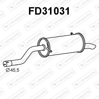 FD31031 VENEPORTE Глушитель выхлопных газов конечный