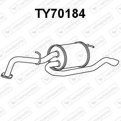 TY70184 VENEPORTE Глушитель выхлопных газов конечный