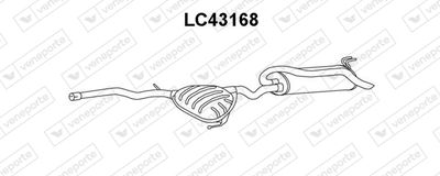 LC43168 VENEPORTE Глушитель выхлопных газов конечный