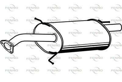 P3848 FENNO Глушитель выхлопных газов конечный