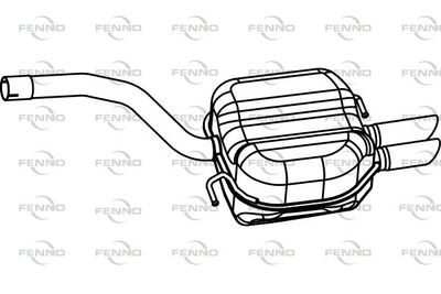 P7113 FENNO Глушитель выхлопных газов конечный