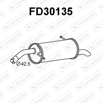 FD30135 VENEPORTE Глушитель выхлопных газов конечный