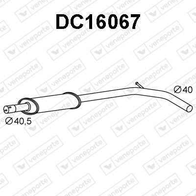 DC16067 VENEPORTE Предглушитель выхлопных газов