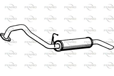 P3132 FENNO Глушитель выхлопных газов конечный