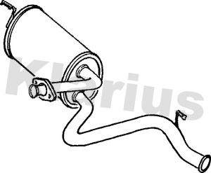 230585 KLARIUS Глушитель выхлопных газов конечный