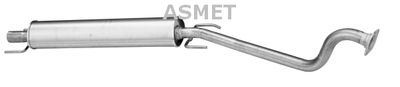 05158 ASMET Средний глушитель выхлопных газов