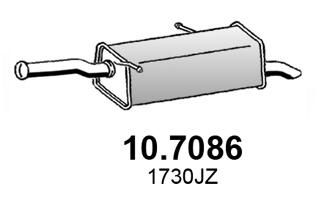 107086 ASSO Глушитель выхлопных газов конечный