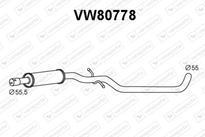 VW80778 VENEPORTE Предглушитель выхлопных газов