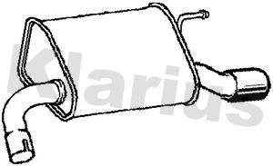 221094 KLARIUS Глушитель выхлопных газов конечный