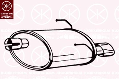 148219 KLOKKERHOLM Глушитель выхлопных газов конечный