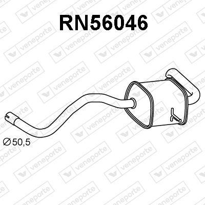 RN56046 VENEPORTE Глушитель выхлопных газов конечный