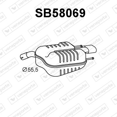 SB58069 VENEPORTE Глушитель выхлопных газов конечный