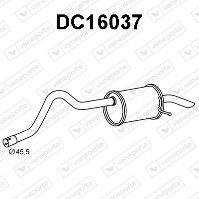 DC16037 VENEPORTE Глушитель выхлопных газов конечный