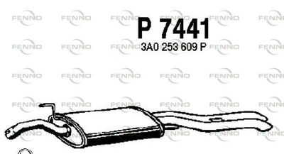 P7441 FENNO Глушитель выхлопных газов конечный