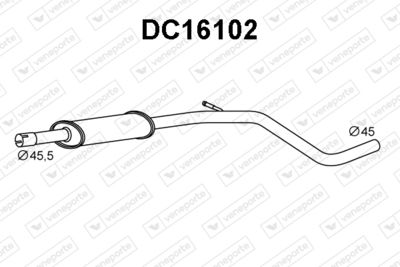 DC16102 VENEPORTE Предглушитель выхлопных газов