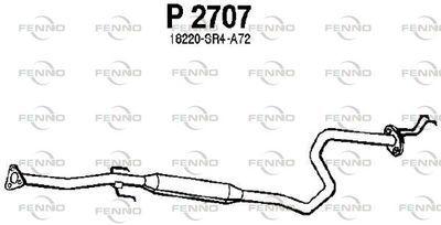 P2707 FENNO Средний глушитель выхлопных газов