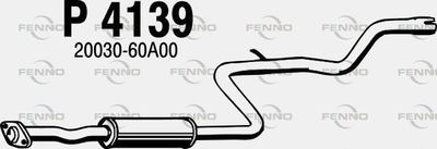 P4139 FENNO Средний глушитель выхлопных газов