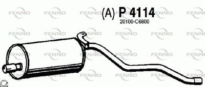 P4114 FENNO Глушитель выхлопных газов конечный