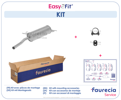FS15595 Faurecia Глушитель выхлопных газов конечный